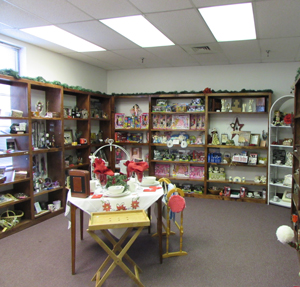 A gift shop stocked with toys, cards, and others goodies